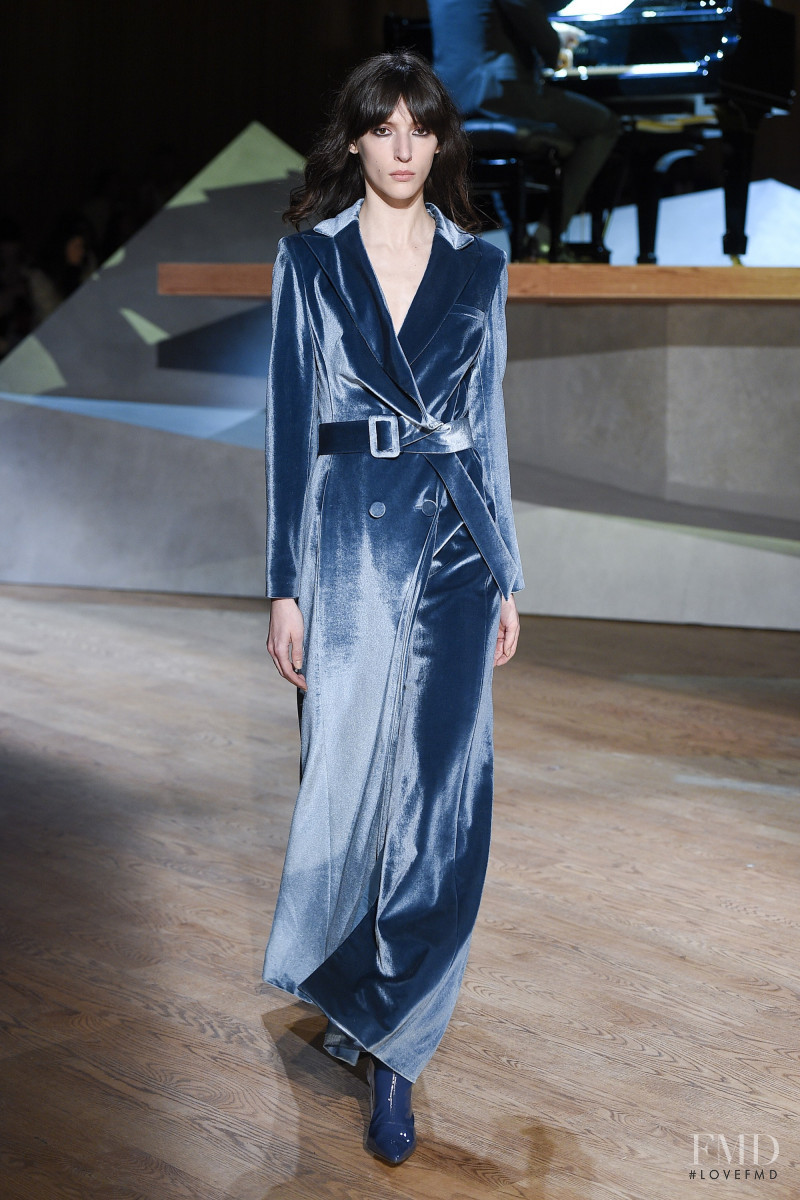 Karolina Laczkowska featured in  the Self Portrait fashion show for Autumn/Winter 2017
