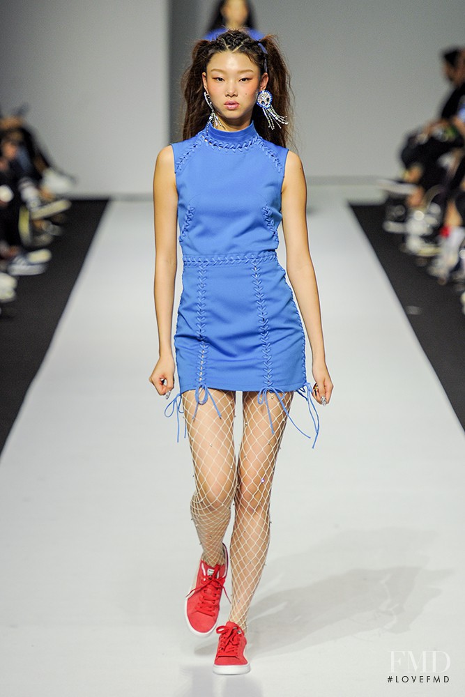 Yoon Young Bae featured in  the Kye fashion show for Spring/Summer 2017