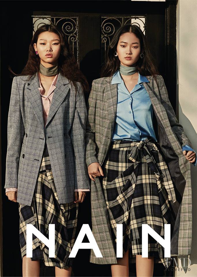 Hyun Ji Shin featured in  the Nain advertisement for Spring/Summer 2017