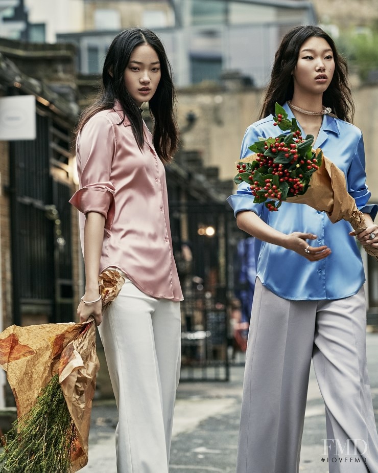 Hyun Ji Shin featured in  the Nain lookbook for Spring/Summer 2017