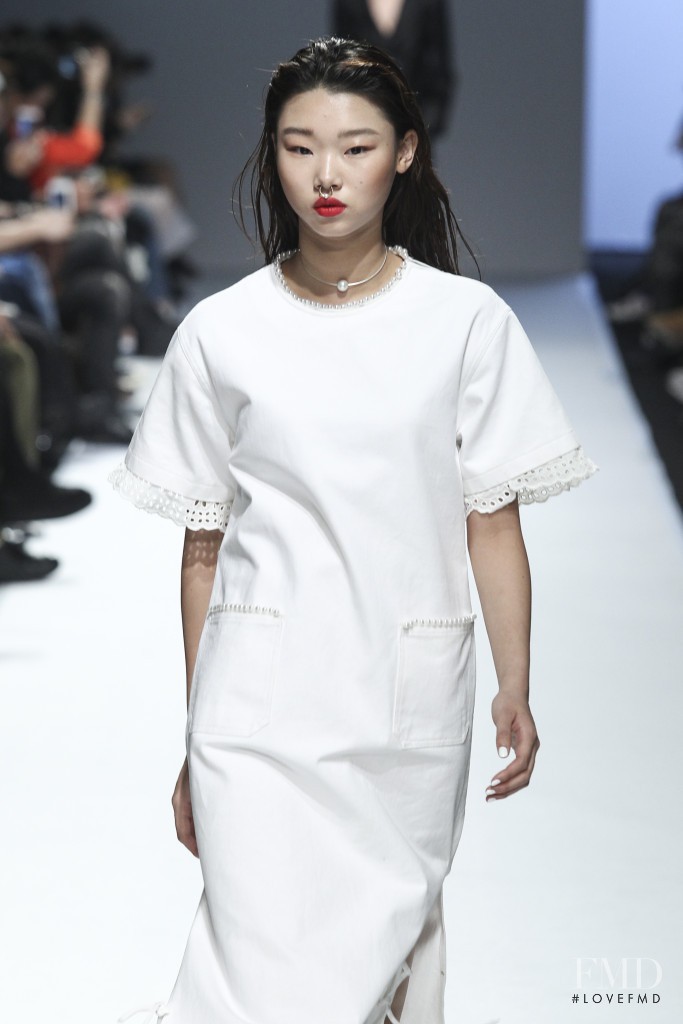 Yoon Young Bae featured in  the Fleamadonna fashion show for Spring/Summer 2016