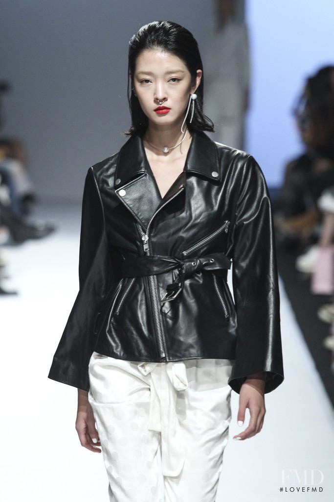 So Young Kang featured in  the Fleamadonna fashion show for Spring/Summer 2016