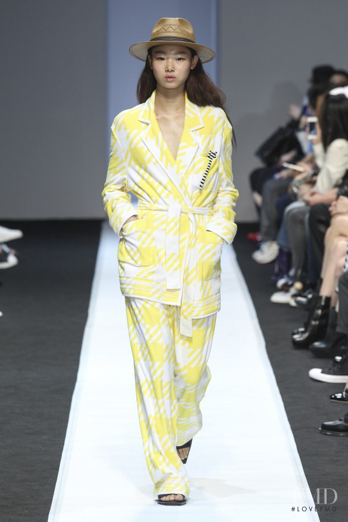 Yoon Young Bae featured in  the pushBUTTON fashion show for Spring/Summer 2016