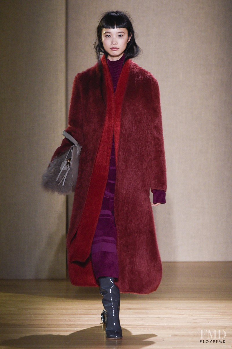 Yuka Mannami featured in  the Agnona fashion show for Autumn/Winter 2017