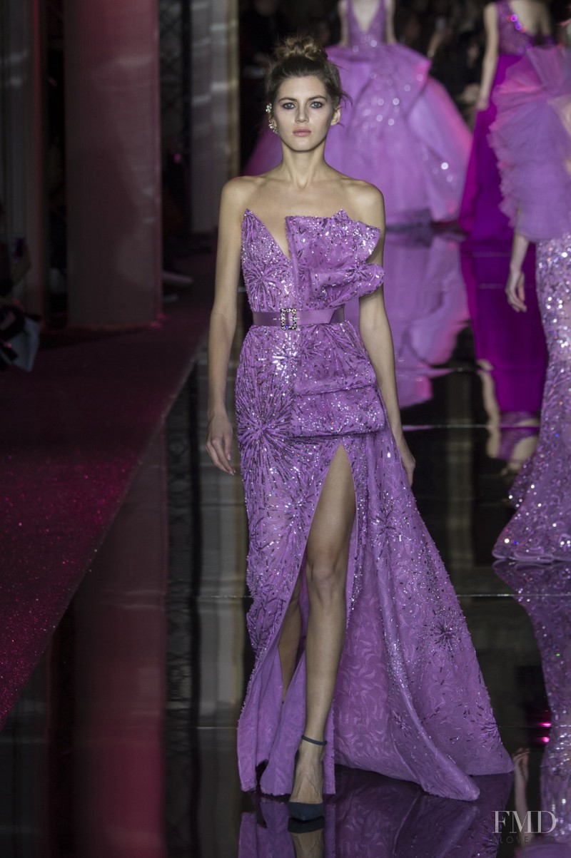 Valery Kaufman featured in  the Zuhair Murad fashion show for Spring/Summer 2017