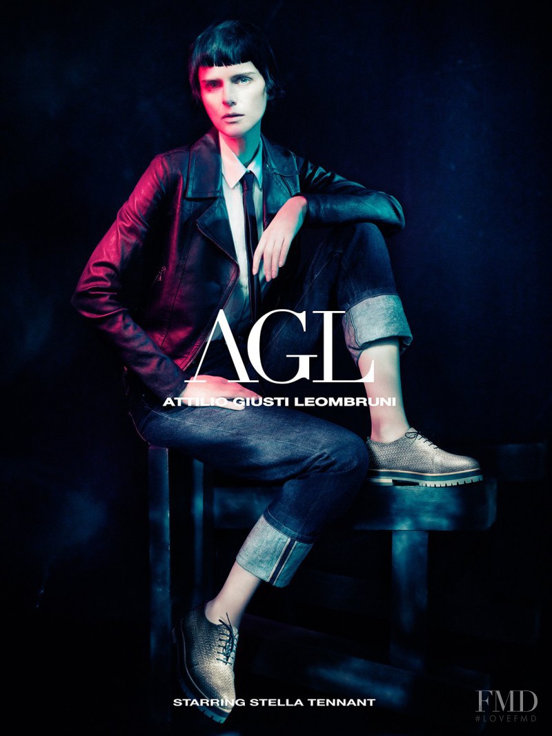 Stella Tennant featured in  the AGL - Attilio Giusti Leombruni advertisement for Autumn/Winter 2013