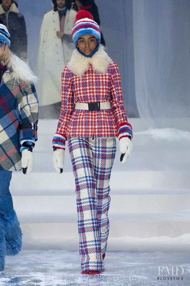 Alécia Morais featured in  the Moncler Grenoble fashion show for Autumn/Winter 2017