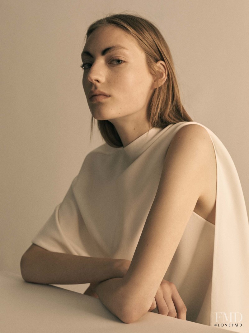 Susanne Knipper featured in  the Narciso Rodriguez lookbook for Resort 2017