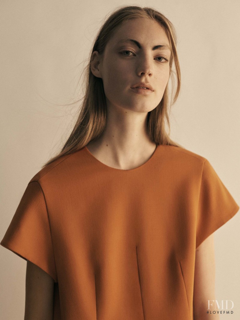 Susanne Knipper featured in  the Narciso Rodriguez lookbook for Resort 2017