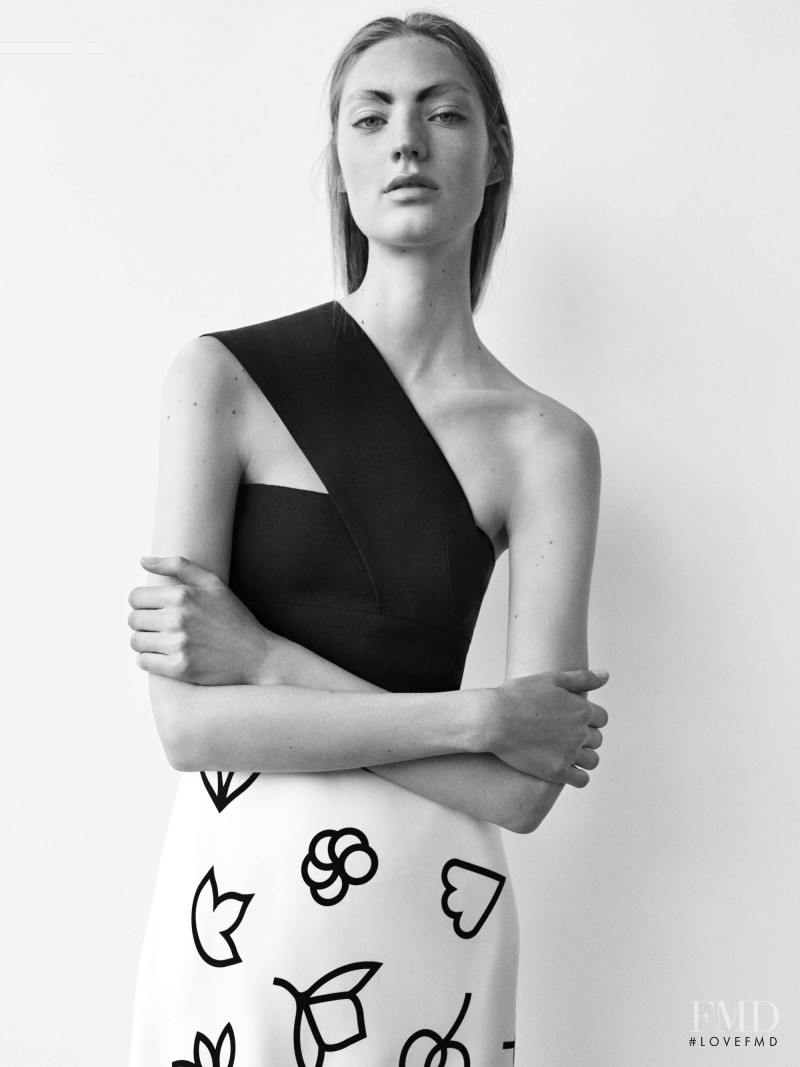 Susanne Knipper featured in  the Narciso Rodriguez lookbook for Resort 2017