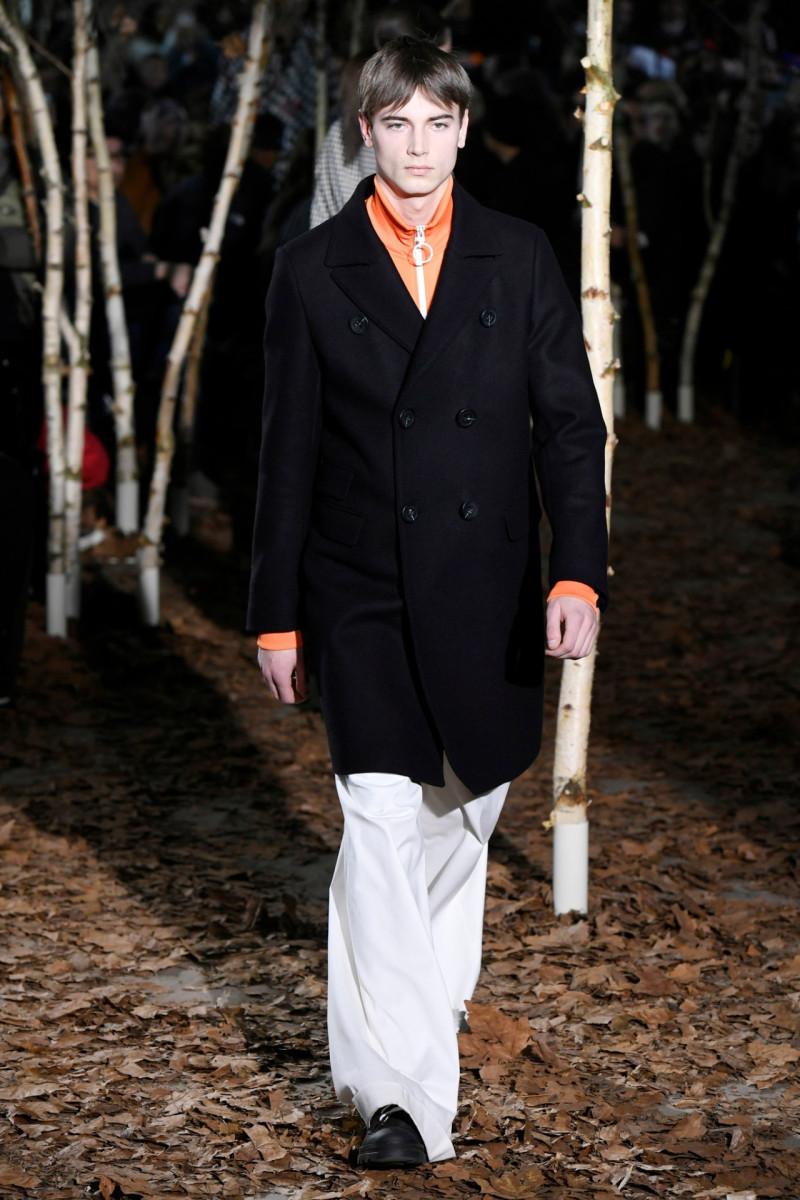 Eduard Badaluta featured in  the Off-White fashion show for Autumn/Winter 2017
