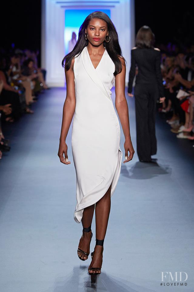 Sharam Diniz featured in  the Cushnie Et Ochs fashion show for Spring/Summer 2017