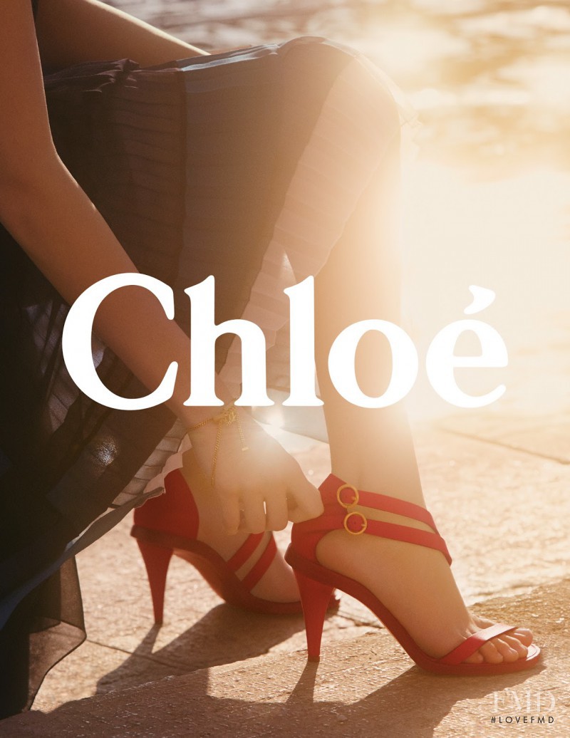 Luna Bijl featured in  the Chloe advertisement for Spring/Summer 2017