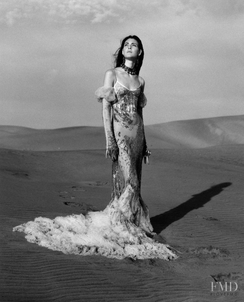 Vittoria Ceretti featured in  the Alexander McQueen advertisement for Spring/Summer 2017