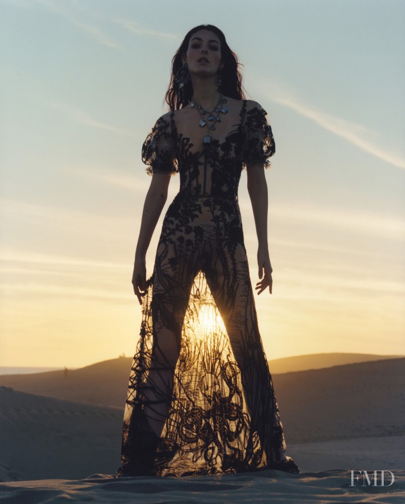 Vittoria Ceretti featured in  the Alexander McQueen advertisement for Spring/Summer 2017