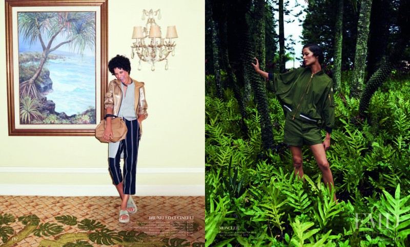 Ari Westphal featured in  the Saks Fifth Avenue Women in Uniform lookbook for Spring/Summer 2017