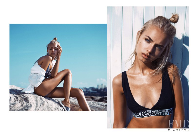 Bella Oelmann featured in  the This Is First Base advertisement for Summer 2016