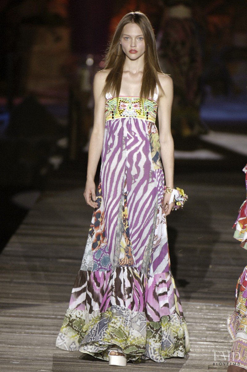 Sasha Pivovarova featured in  the Just Cavalli fashion show for Spring/Summer 2006