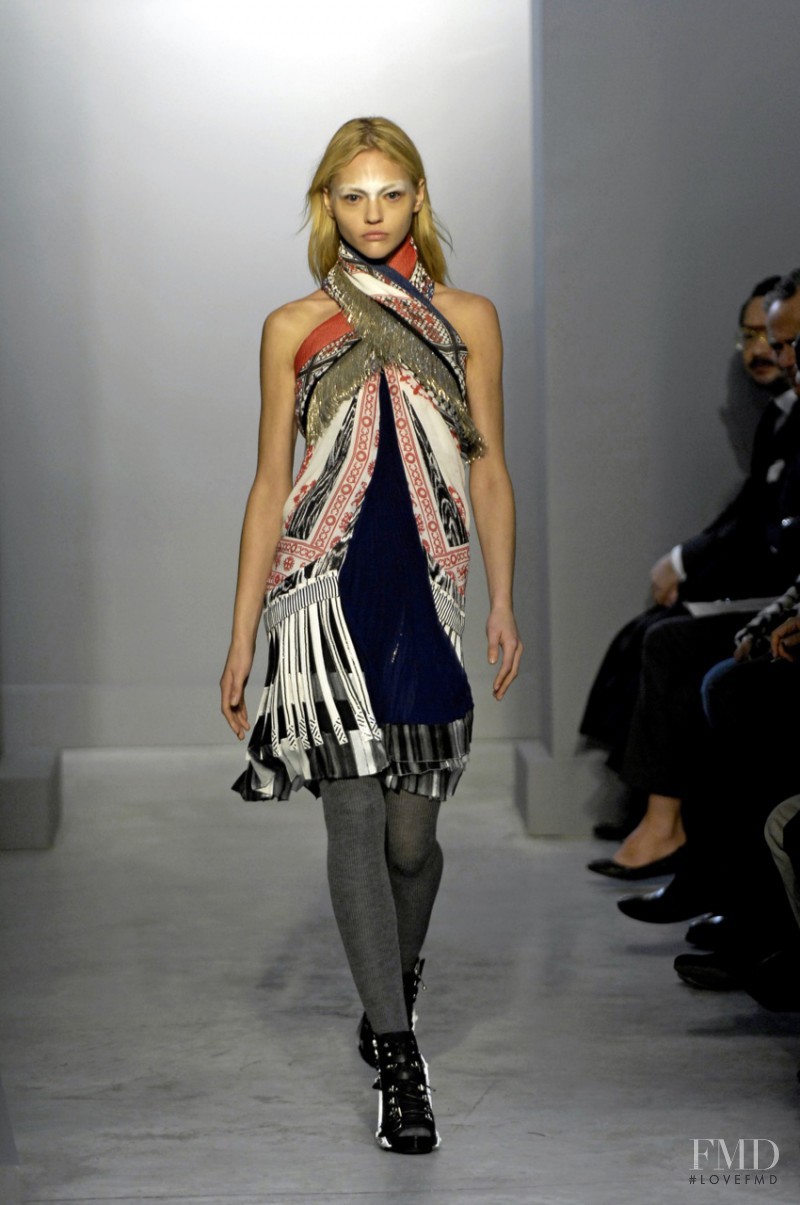 Sasha Pivovarova featured in  the Balenciaga fashion show for Autumn/Winter 2007