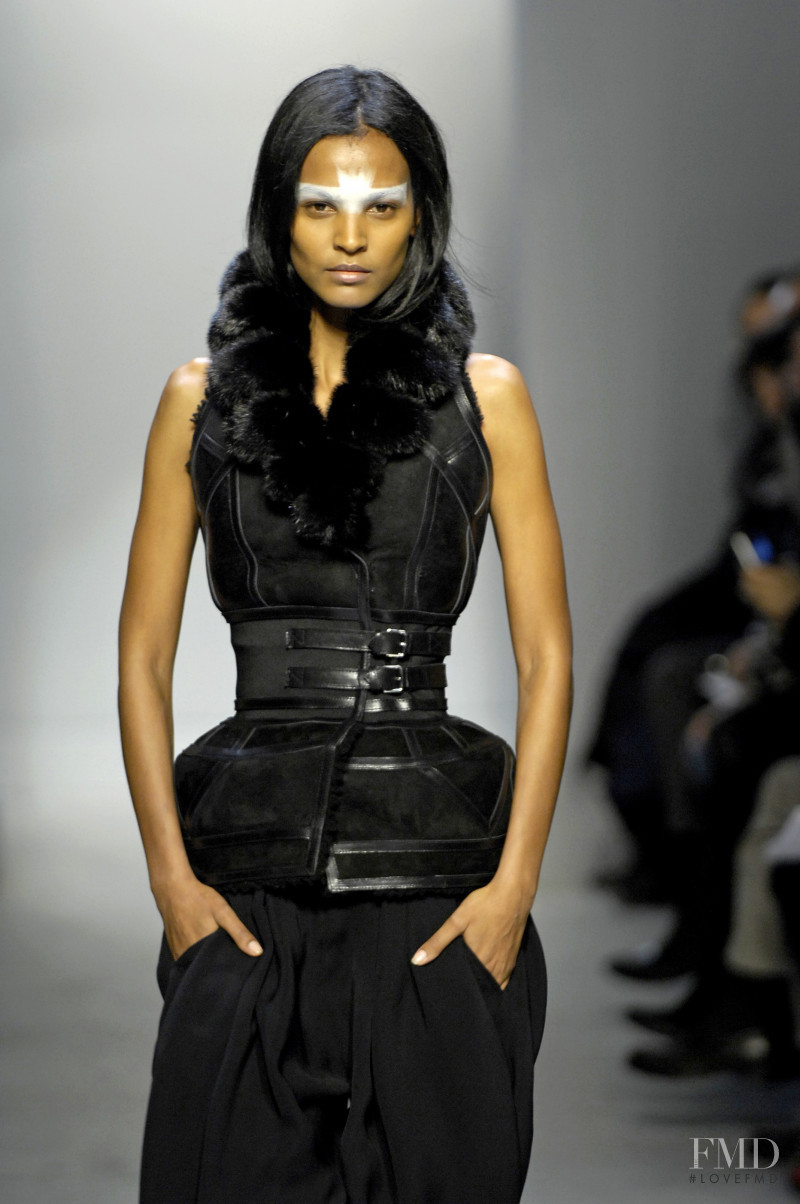 Liya Kebede featured in  the Balenciaga fashion show for Autumn/Winter 2007