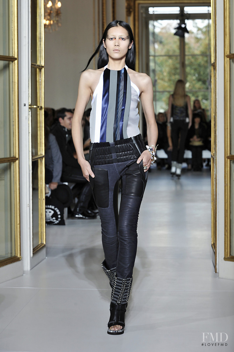Liu Wen featured in  the Balenciaga fashion show for Spring/Summer 2010