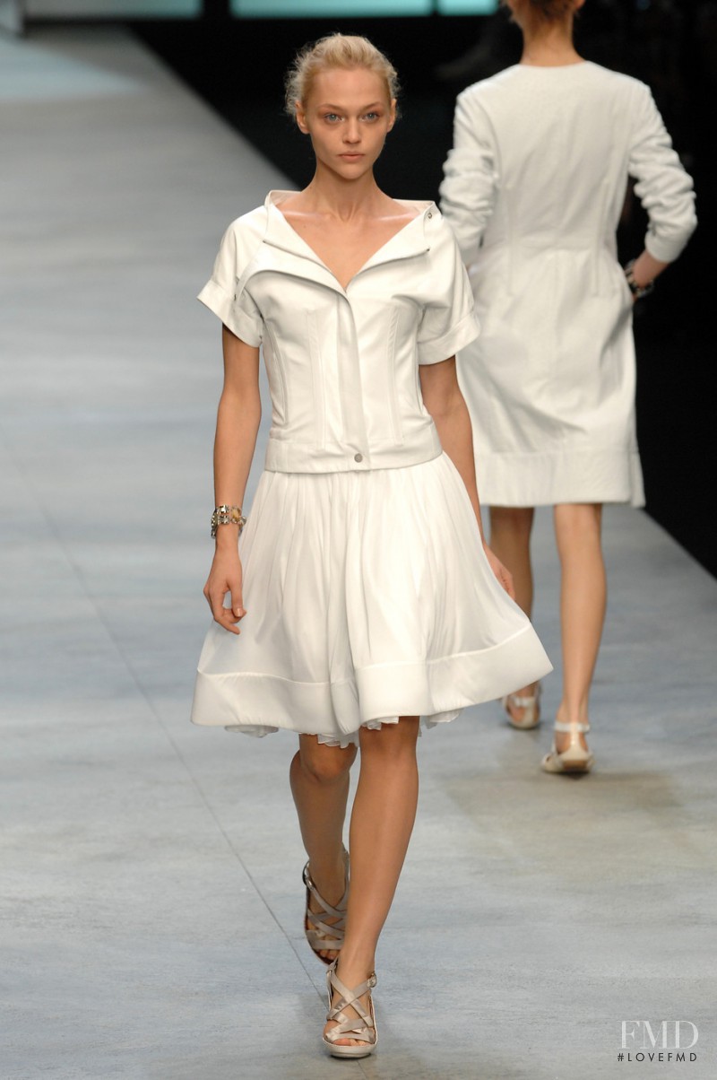 Sasha Pivovarova featured in  the Celine fashion show for Spring/Summer 2008