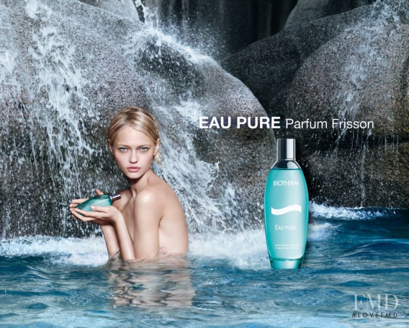 Sasha Pivovarova featured in  the Biotherm Parfum Frisson advertisement for Autumn/Winter 2011