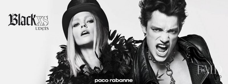 Sasha Pivovarova featured in  the Paco Rabanne BLACK XS L\'EXCÈS advertisement for Spring/Summer 2013