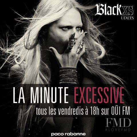 Sasha Pivovarova featured in  the Paco Rabanne BLACK XS L\'EXCÈS advertisement for Spring/Summer 2013