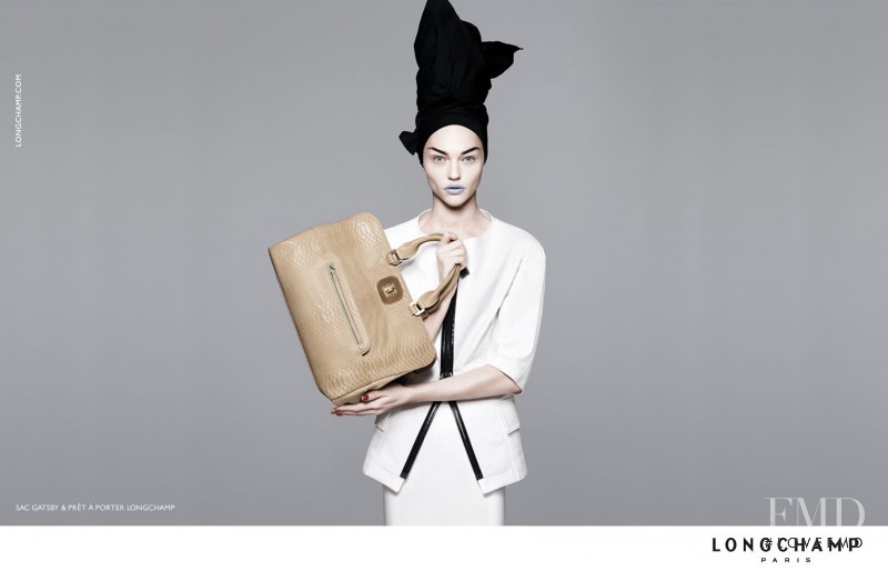 Sasha Pivovarova featured in  the Longchamp advertisement for Spring/Summer 2010