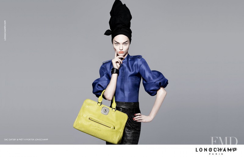 Sasha Pivovarova featured in  the Longchamp advertisement for Spring/Summer 2010