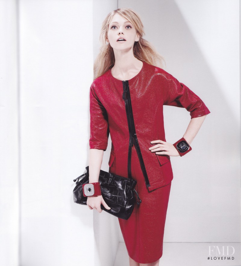 Sasha Pivovarova featured in  the Longchamp advertisement for Spring/Summer 2010