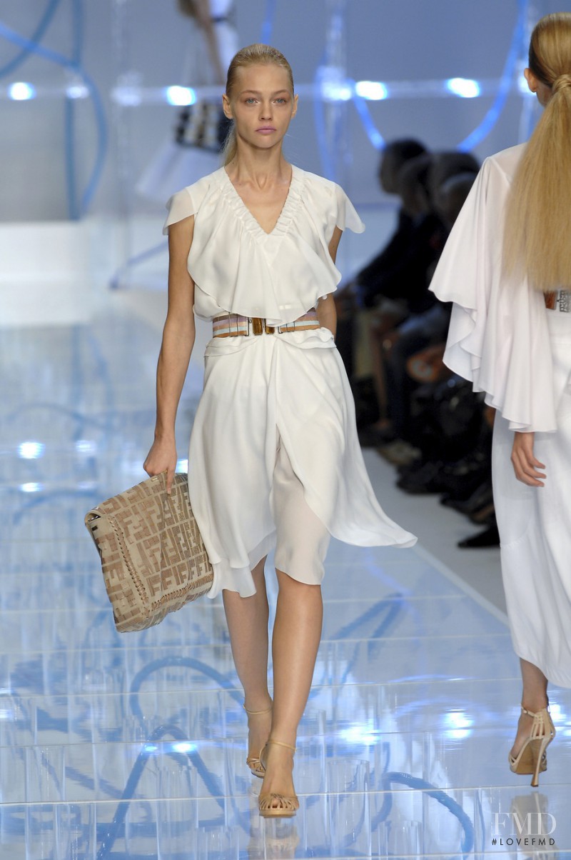 Sasha Pivovarova featured in  the Fendi fashion show for Spring/Summer 2008