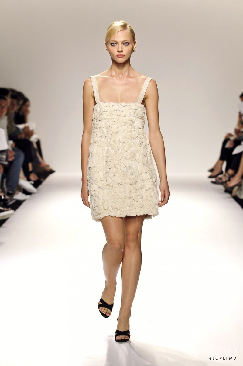 Sasha Pivovarova featured in  the Narciso Rodriguez fashion show for Spring/Summer 2008