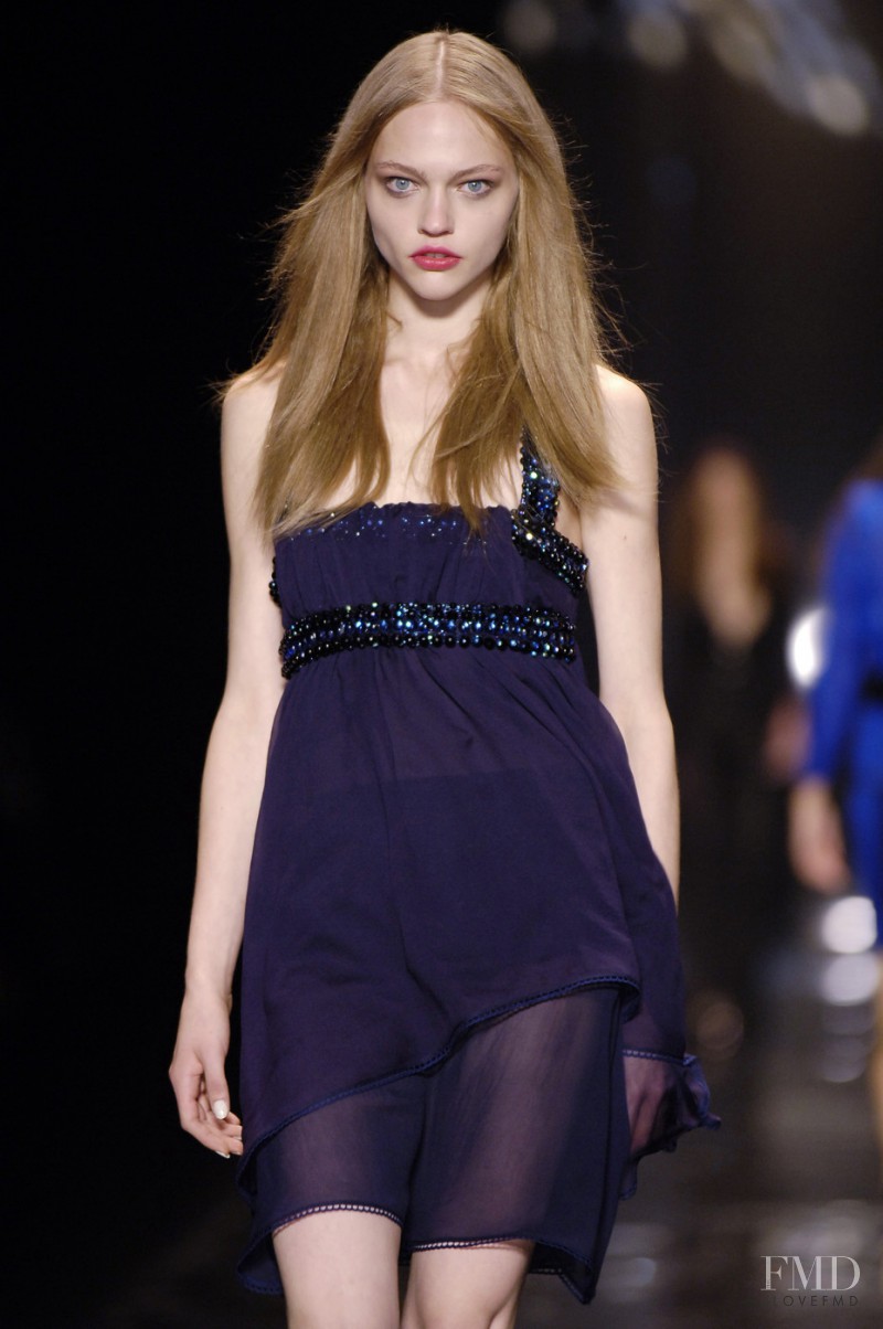 Sasha Pivovarova featured in  the Costume National fashion show for Spring/Summer 2006