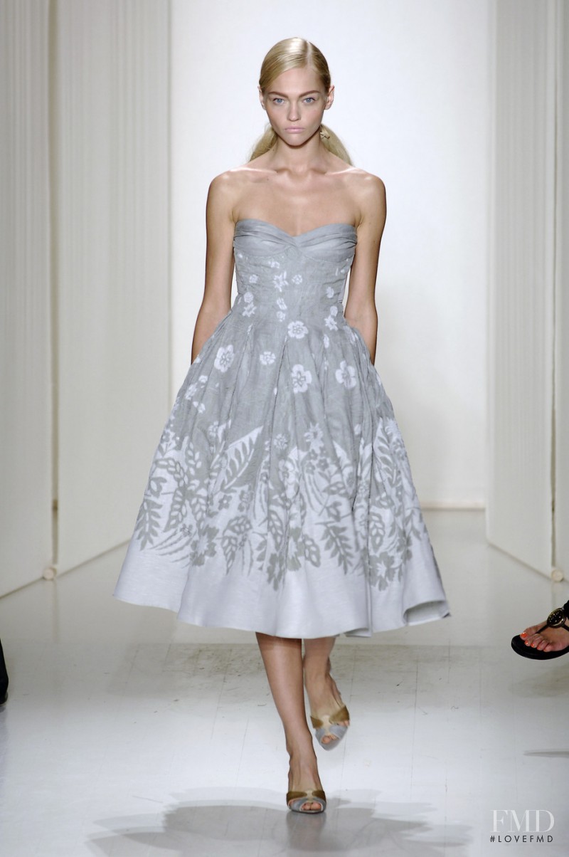 Sasha Pivovarova featured in  the Donna Karan New York fashion show for Spring/Summer 2008