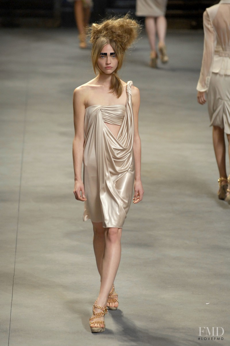 Sasha Pivovarova featured in  the John Galliano fashion show for Spring/Summer 2007