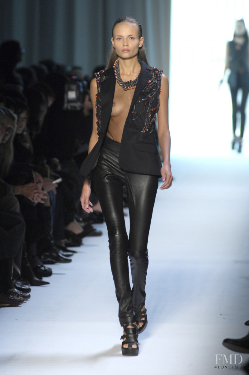 Natasha Poly featured in  the Givenchy fashion show for Spring/Summer 2007