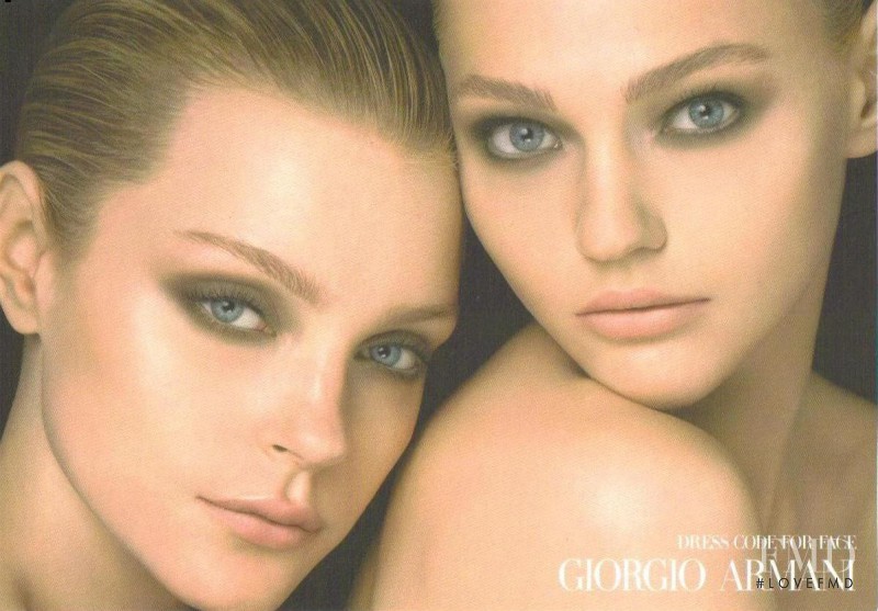 Jessica Stam featured in  the Armani Beauty Dress Code For Face advertisement for Spring/Summer 2009
