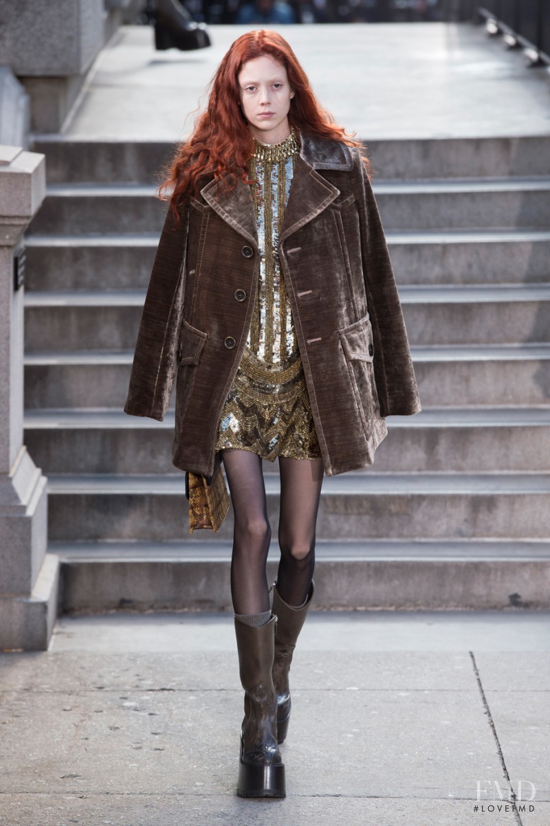 Natalie Westling featured in  the Marc Jacobs fashion show for Autumn/Winter 2017