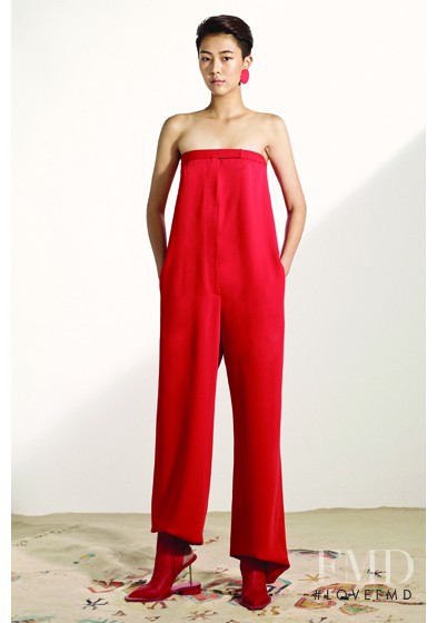 So Hyun Jung featured in  the pushBUTTON lookbook for Spring/Summer 2016