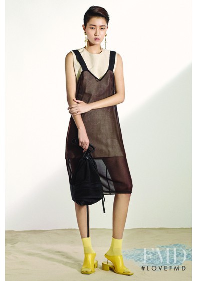 So Hyun Jung featured in  the pushBUTTON lookbook for Spring/Summer 2016