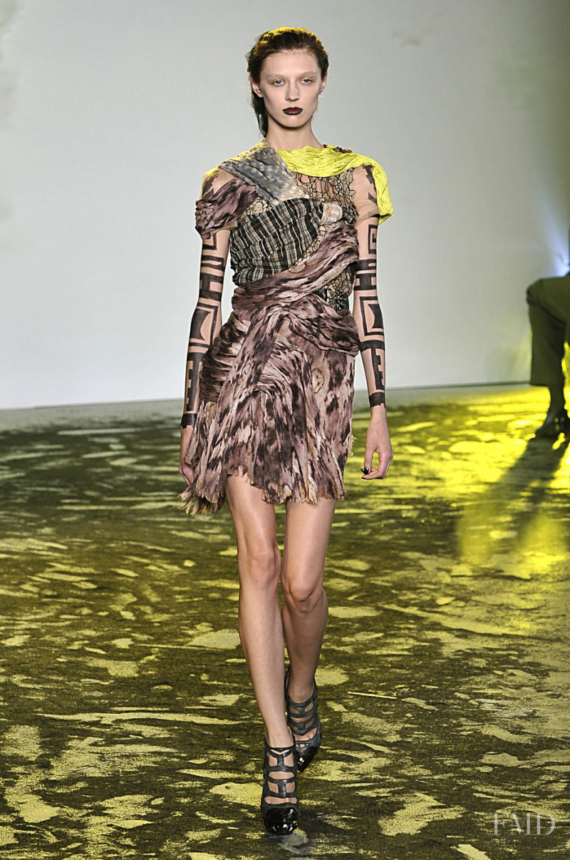 Olga Sherer featured in  the Rodarte fashion show for Spring/Summer 2010