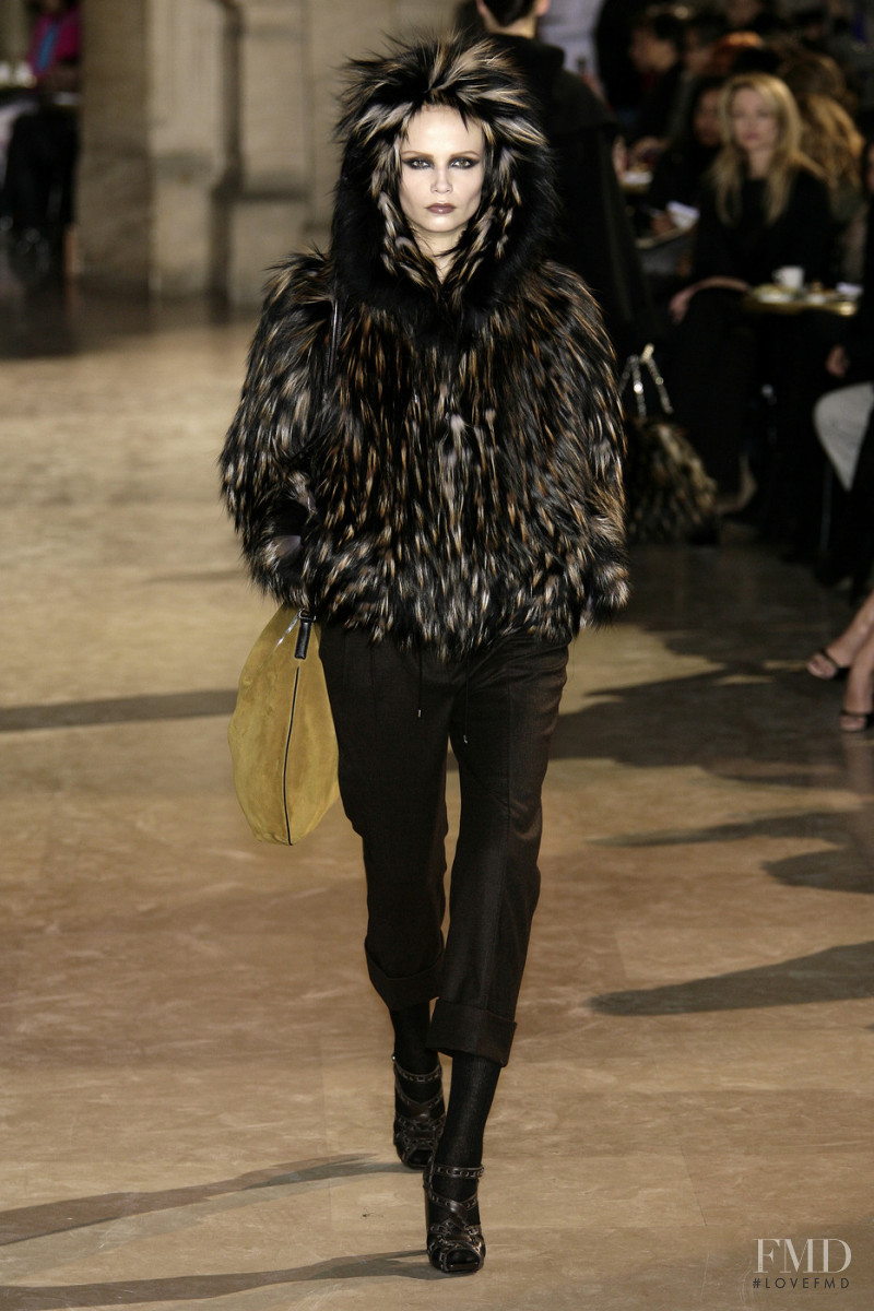 Natasha Poly featured in  the Loewe fashion show for Autumn/Winter 2009