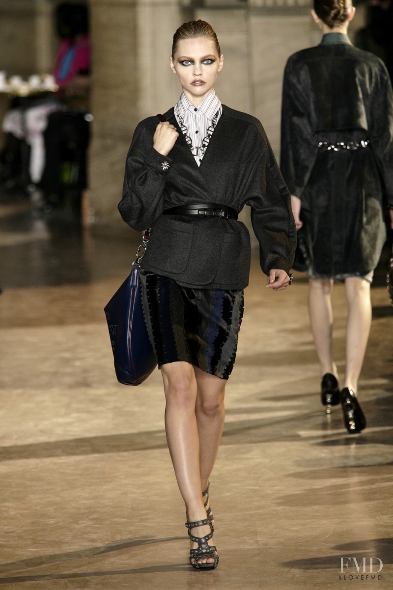 Sasha Pivovarova featured in  the Loewe fashion show for Autumn/Winter 2009