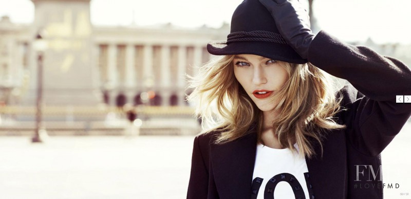 Sasha Pivovarova featured in  the Reserved lookbook for Autumn/Winter 2011