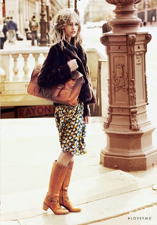 Sasha Pivovarova featured in  the Reserved lookbook for Autumn/Winter 2011