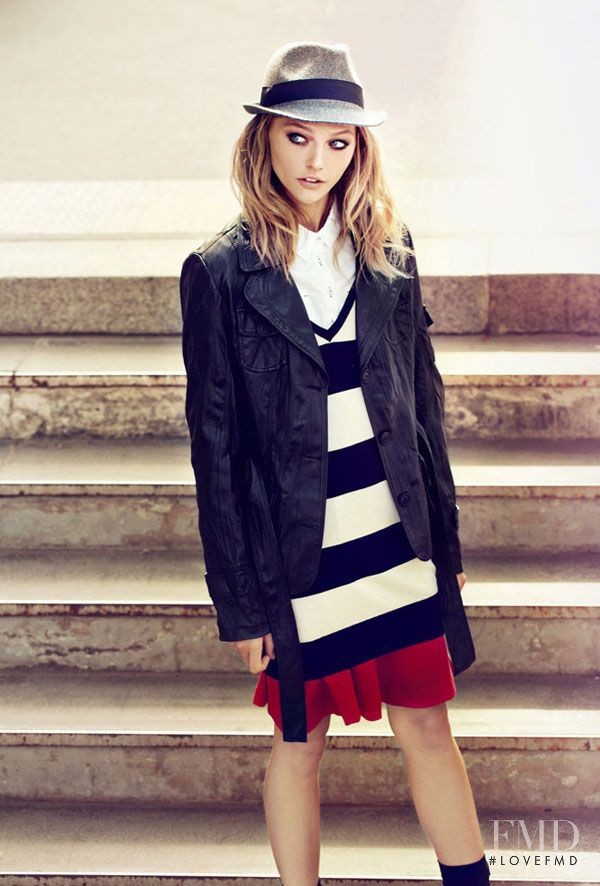 Sasha Pivovarova featured in  the Reserved lookbook for Autumn/Winter 2011