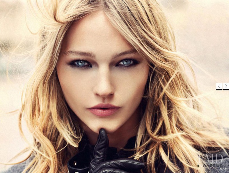 Sasha Pivovarova featured in  the Reserved lookbook for Autumn/Winter 2011