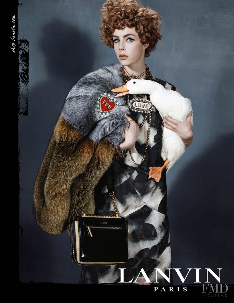 Edie Campbell featured in  the Lanvin advertisement for Autumn/Winter 2013